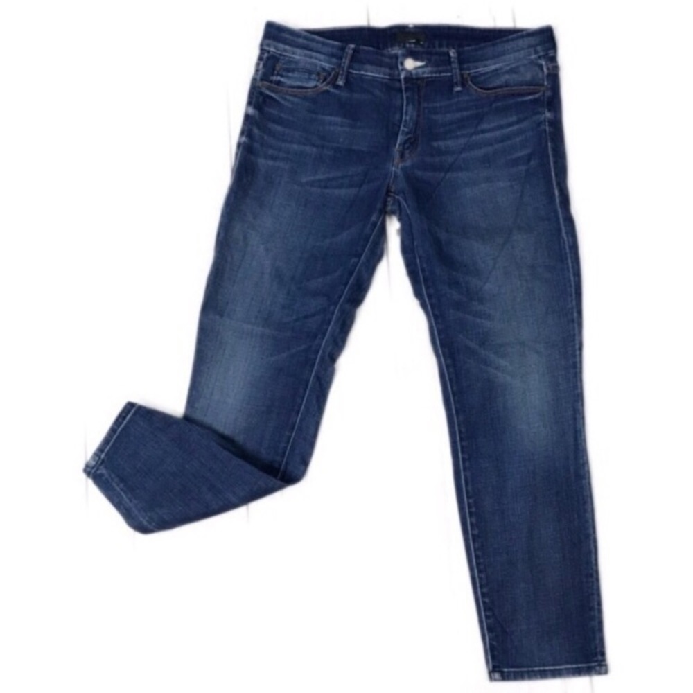MOTHER The Looker Crop Cry Of The Peacock Jeans